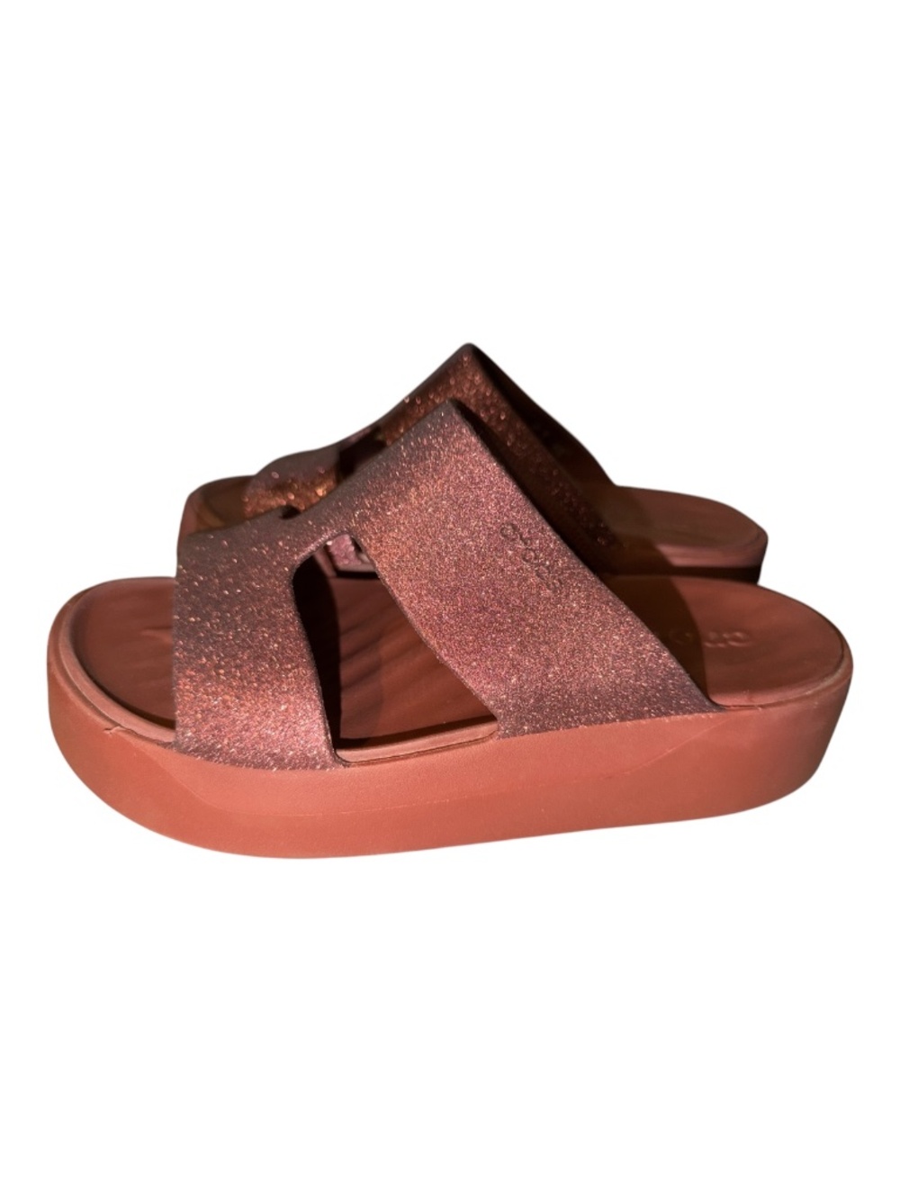 Crocs Getaway Platform H-Strap Glitter Raisin 6